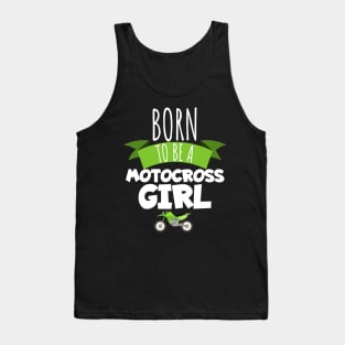 Motocross born to be a motocross boy Tank Top